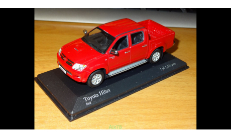 Toyota Hilux 2007, Red, Minichamps, 1:43, металл, масштабная модель, 1/43