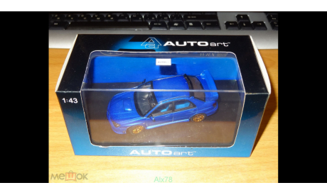 Subaru Impreza WRX Sti, 2006, Blue, Autoart, 1:43, Металл, масштабная модель, scale43