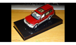 Mitsubishi Pajero 1999 LWB 4 Doors, Red, Autoart, 1:43, металл