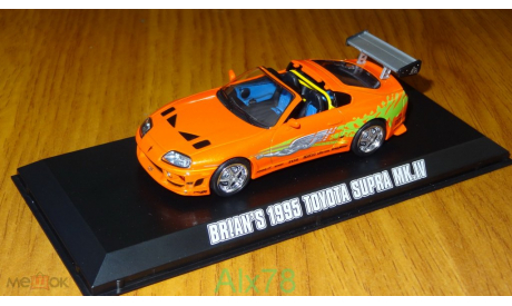 Toyota Supra Fast & Furious Форсаж 1:43 Металл, в боксе, не распакована, масштабная модель, scale43, Greenlight Collectibles