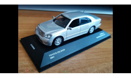 Toyota Celsior 2001, Silver, J-Collection, 1:43, металл, масштабная модель, scale43