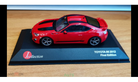Toyota 86 2012, Red, J-Collection, 1:43, металл, масштабная модель, scale43