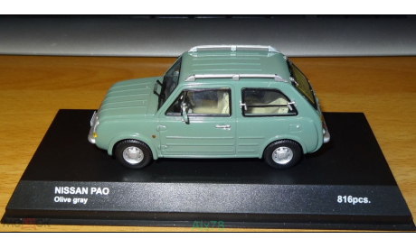 Nissan Pao, Green, Kyosho, 1:43, металл, масштабная модель, scale43