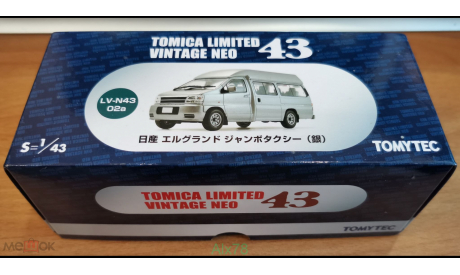 Nissan Elgrand Jumbo, Tomica, 1:43, металл, масштабная модель, 1/43