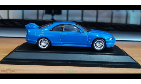 Nissan Skyline GT-R R33 Vspec LM Limited 1996, Blue, Ebbro,  металл, 1:43, масштабная модель, 1/43