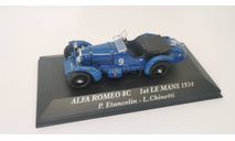 1/43 Alfa Romeo 8C Winner Le Mans 1934 Altaya, масштабная модель, Altaya Le Mans Collection, scale43