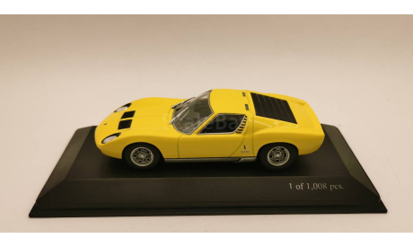 1/43 Lamborghini Miura SV 1971 Minichamps, масштабная модель, 1:43