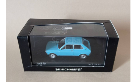 Audi 50 Blue 1975 Minichamps 1/43, масштабная модель