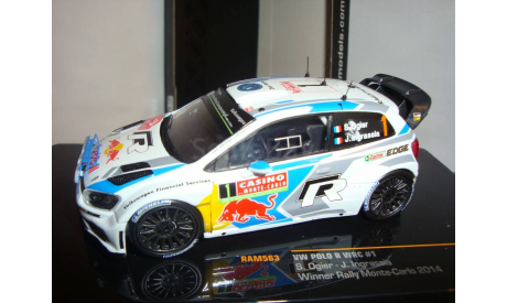 VOLKSWAGEN POLO WRC#1 S.OGIER 2014 WINNER MONTE CARLO, масштабная модель, 1:43, 1/43, IXO Rally (серии RAC, RAM)