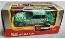 BMW M3 G.T. Cup green 1-43 Burago cod.4167, масштабная модель, scale43
