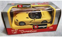 Dodge Viper RT/10 yellow 1-43 Burago  cod.4165, масштабная модель, scale43