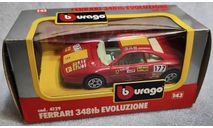 Ferrari 348tb Evoluzione red  1-43 Burago cod.4129, масштабная модель, scale43