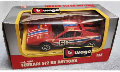 Ferrari 512 BB Daytona red 1-43 Burago cod.4106, масштабная модель, scale43