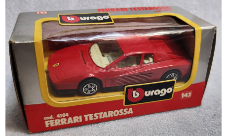 Ferrari Testarossa red  1-43 Burago cod.4104, масштабная модель, scale43