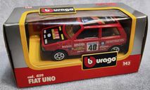 FIAT Uno red 1-43 Burago cod.4119, масштабная модель, scale43