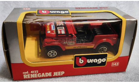 Jeep Renegade red 1-43 Burago  cod.4122, масштабная модель, scale43, Ford