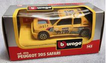 Peugeot 205 Safari yellow 1-43 Burago  cod.4116, масштабная модель, scale43