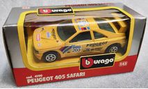 Peugeot 405 Safari yellow 1-43 Burago  cod.4190, масштабная модель, scale43