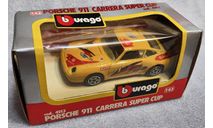 Porsche 911 Carrera Super Cup yellow 1-43 Burago cod.4153, масштабная модель, scale43