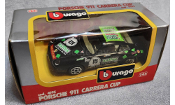 Porsche 911 Carrera Cup black 1-43 Burago cod.4195