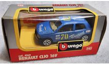 Renault Clio 16V l.blue 1-43 Burago  cod.4160, масштабная модель, scale43