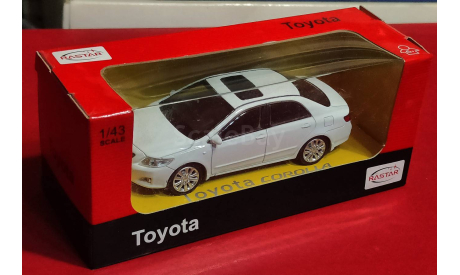 Toyota Corolla white 1/43 Rastar, масштабная модель, scale43