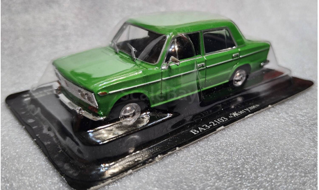 ВАЗ-2103 Жигули зеленый 1-43 DeAgostini #7 (с журналом), масштабная модель, Автолегенды СССР журнал от DeAgostini, scale43