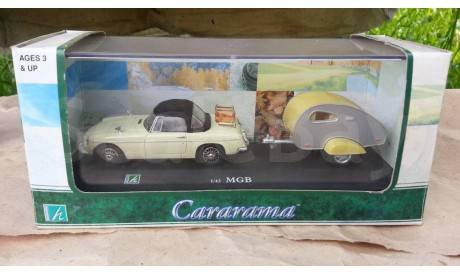 MGB MkI Convertible Coup с прицепом от производителя Cararama/Hongwell, масштабная модель, Bauer/Cararama/Hongwell, scale43