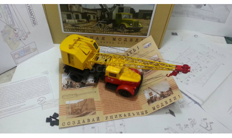 Автокран К-51 ( МАЗ-200 ) в масштабе 1:43, масштабная модель, scale43