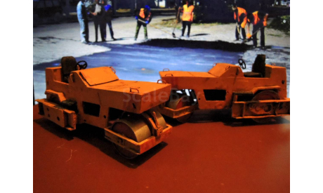Дорожный каток ДУ-47 в масштабе 1:43, масштабная модель, scale43