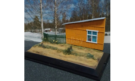 Диорама ’Автолавка’ с КАВЗ 664 в масштабе 1:43, масштабная модель, scale43