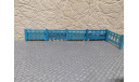 Декоративный бетонный забор в масштабе 1:43. Применение в антураже и в диораме, элементы для диорам, scale43