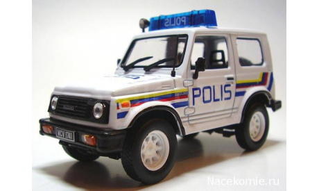 Полицейские Машины Мира №33 Suzuki Samurai, масштабная модель, scale43