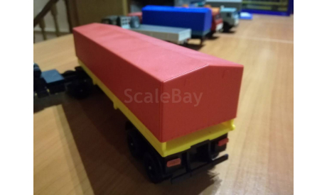 КАМАЗ-5410 с полуприцепом тент СССР, масштабная модель, 1:43, 1/43