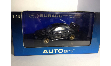 SUBARU NEW AGE IMPREZA WRX STi 2003 (BLACK), масштабная модель, 1:43, 1/43, Autoart