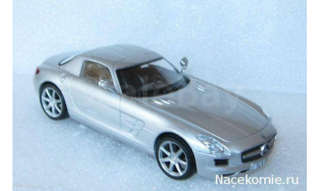 Суперкары №14 Mercedes SLS AMG, масштабная модель, Mercedes-Benz, scale43