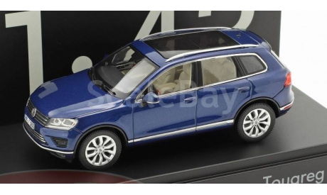 Volkswagen Touareg (blue metallic), масштабная модель, scale43