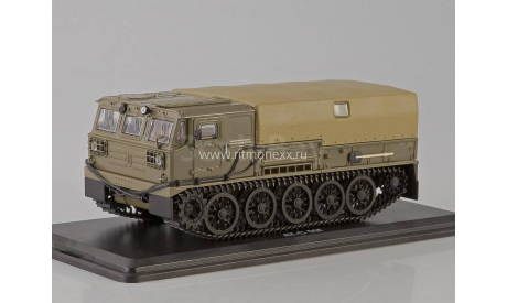 Артиллерийский гусеничный тягач АТС-59Г, хаки, масштабная модель, 1:43, 1/43