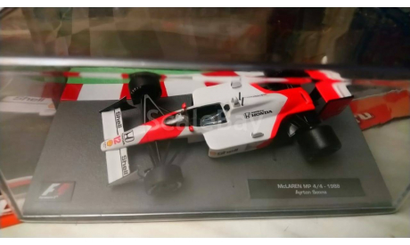 Масштабная модель McLaren MP4/4 F1 №1 с журналом, масштабная модель, scale43