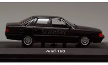 AUDI 100 C3 Minichamps 1:43 Black, масштабная модель, 1/43