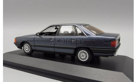 AUDI 100 C3 Minichamps 1:43 Blue, масштабная модель, 1/43