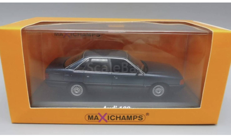AUDI 100 C3 Minichamps 1:43 Blue, масштабная модель, 1/43
