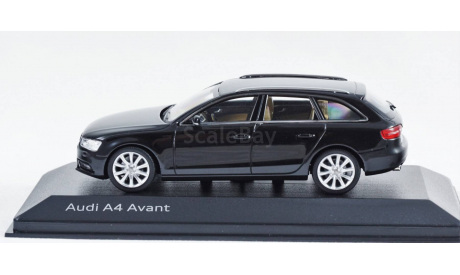 AUDI A4 Avant B8 Facelift Black 2011 - 2015 гг. Audi Dealer, масштабная модель, Minichamps, scale43