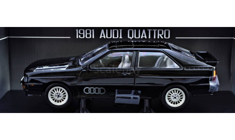 Audi Quattro Black Edition 1981 год - Все открывается!, масштабная модель, Audi AG, 1:18, 1/18