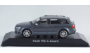 1:43 AUDI RS4 Avant B7 dark grey - MINICHAMPS в дилерском боксе AUDI, масштабная модель, 1/43