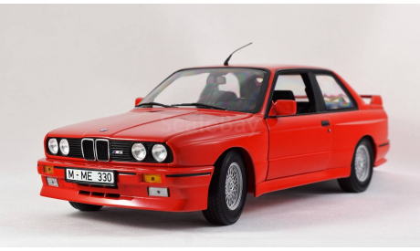 BMW 3-series M3 E30 - 1:18 MINICHAMPS - все открывается, руль поворачивает колеса!, масштабная модель, 1/18