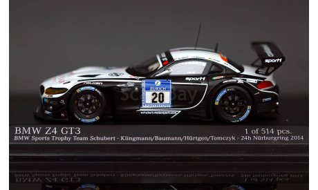 BMW Z4 GT3 E89 Evolution 1:43 Minichamps, масштабная модель, scale43