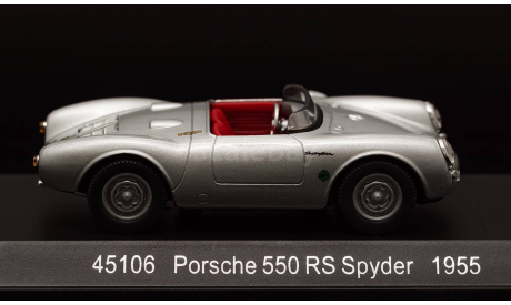 PORSCHE 550 RS Spyder 1955 год 1:43, масштабная модель, Solido, 1/43