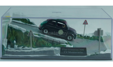 1:43 Fiat Abarth 500 Giannini - Diorama, масштабная модель, 1/43