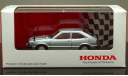 HONDA Accord Coupe EX 1976 год I generation 1:43 silver Honda Dealer, масштабная модель, Ebbro, 1/43